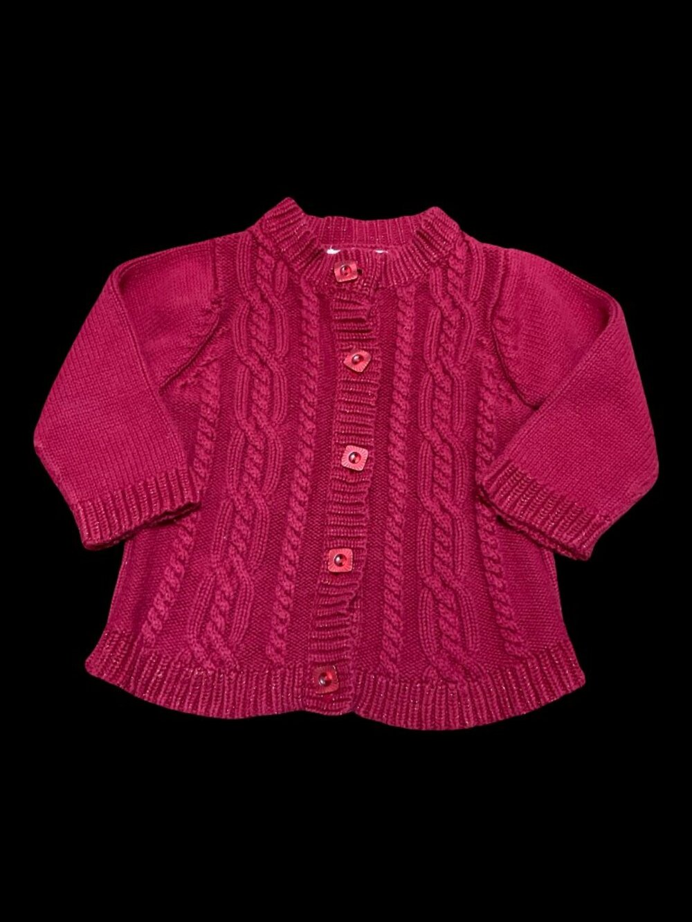 Red Sparkle Knit Sweater